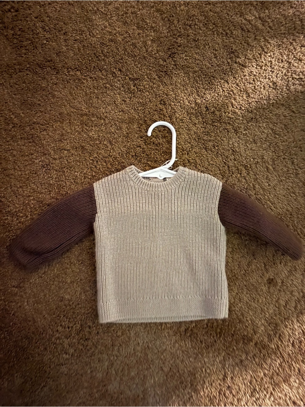 H&M Baby Wool Two-Tone Knit Sweater 3-6 mo